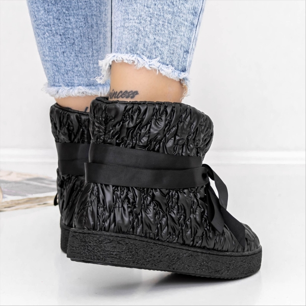 Cizme dama negre din material textil Omnila, 8 - Kalapod.net