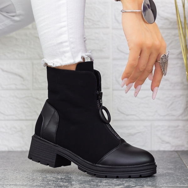 Ghete dama negre din piele ecologica Itzyana, 3 - Kalapod.net