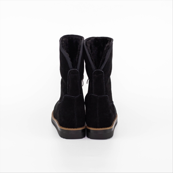 Ghete dama negre din piele naturala Kesia, 3 - Kalapod.net