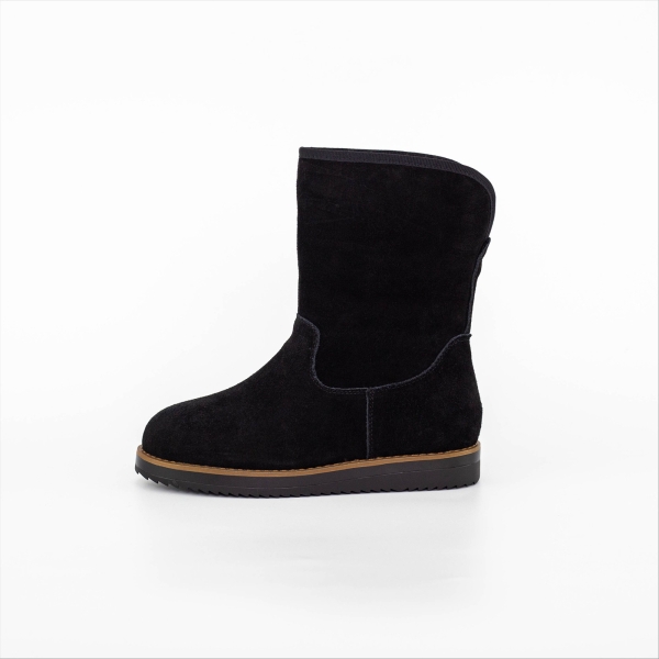 Ghete dama negre din piele naturala Kesia, 4 - Kalapod.net