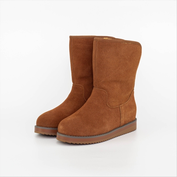 Ghete dama camel din piele naturala Kesia - Kalapod.net