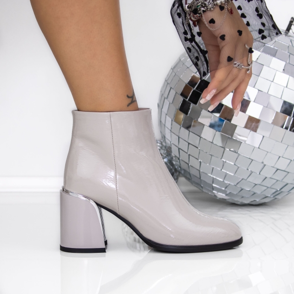 Botine dama negre din piele ecologica Miharia, 2 - Kalapod.net