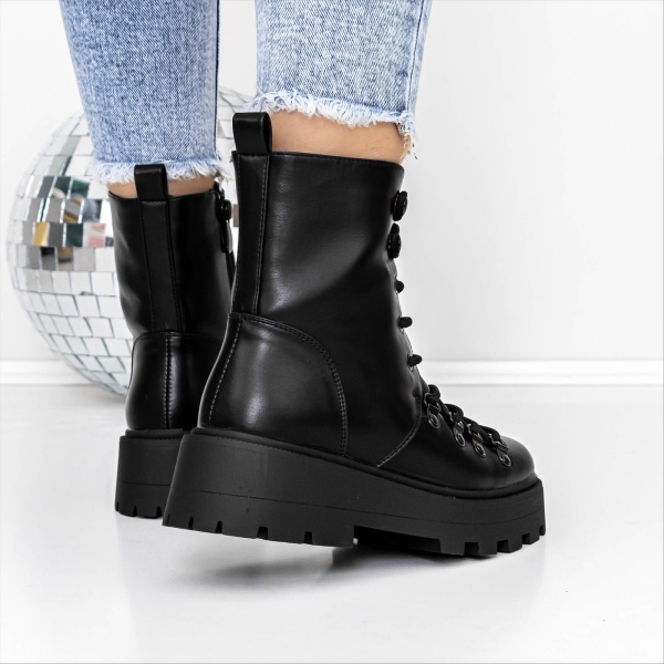 Ghete dama negre din piele ecologica Nevella, 4 - Kalapod.net