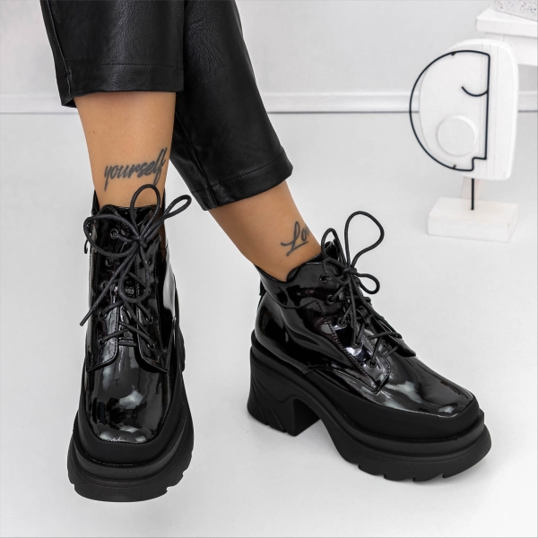 Ghete dama negre din piele ecologica Oceana, 3 - Kalapod.net