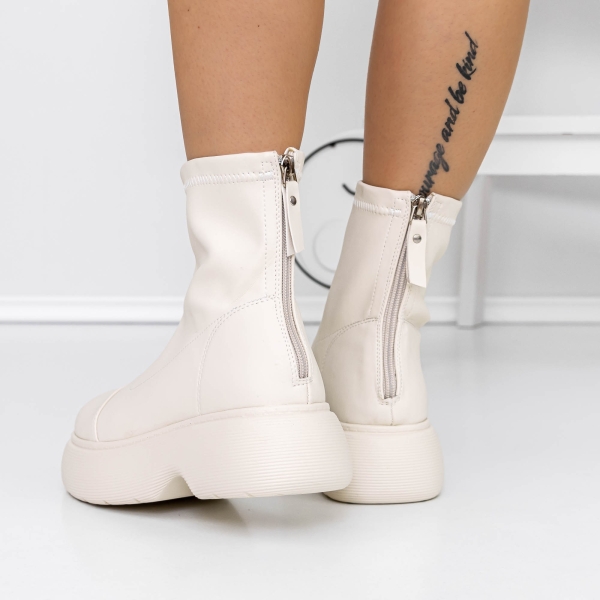 Ghete dama bej din material sintetic Herada, 4 - Kalapod.net