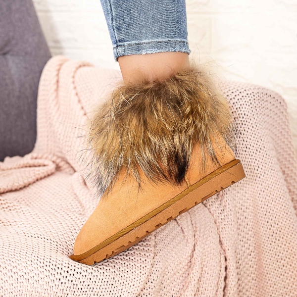 Ghete dama maro deschis din piele naturala Adava, 2 - Kalapod.net