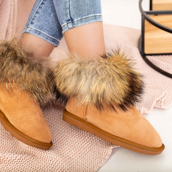 Ghete dama maro deschis din piele naturala Adava, 3 - Kalapod.net