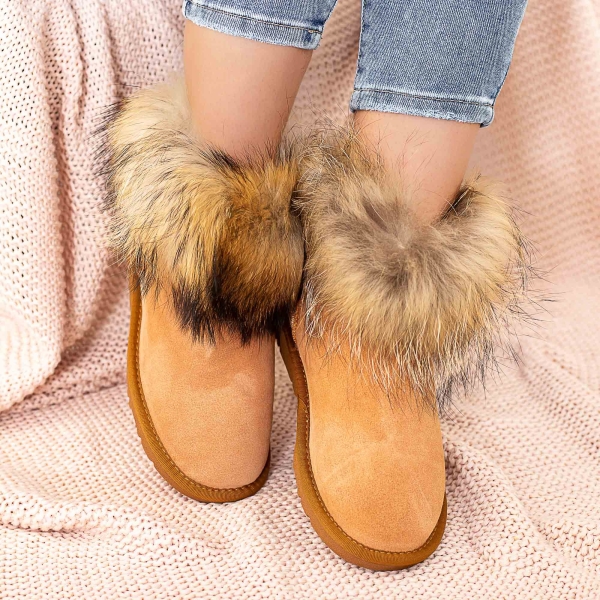 Ghete dama maro deschis din piele naturala Adava, 4 - Kalapod.net