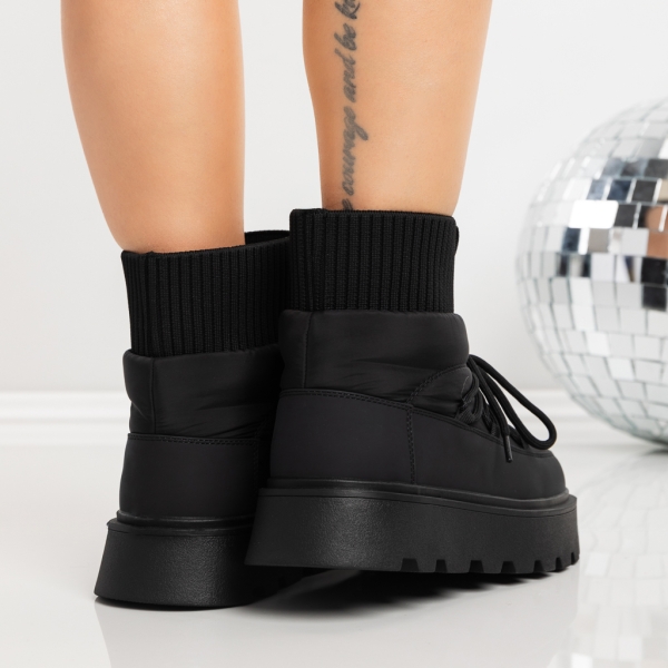 Ghete dama negre din piele ecologica Misada, 5 - Kalapod.net