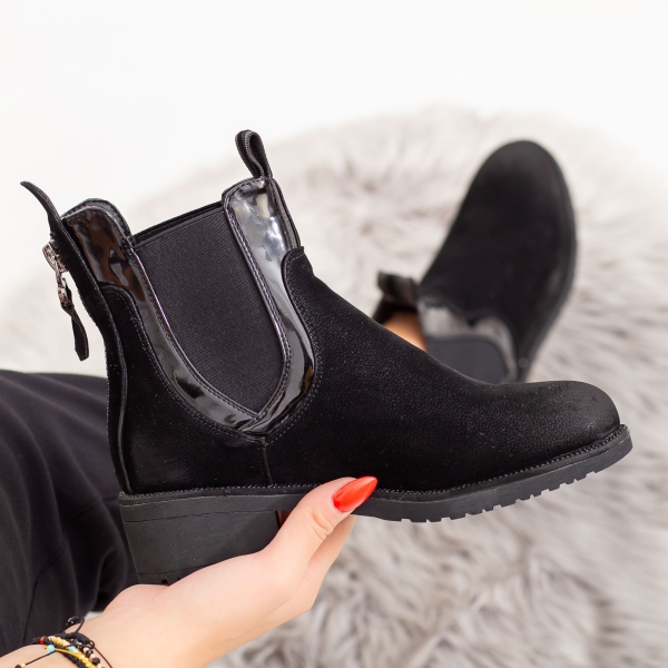 Ghete dama negre din piele ecologica Opada, 4 - Kalapod.net