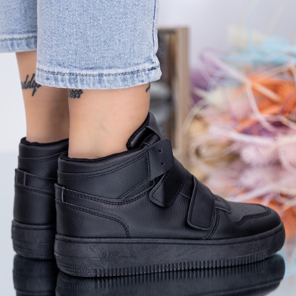 Pantofi sport dama negri din piele ecologica Zoella, 5 - Kalapod.net