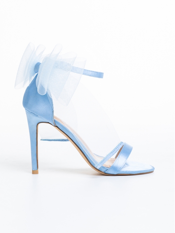 Sandale dama albastre din material textil Roisin, 5 - Kalapod.net