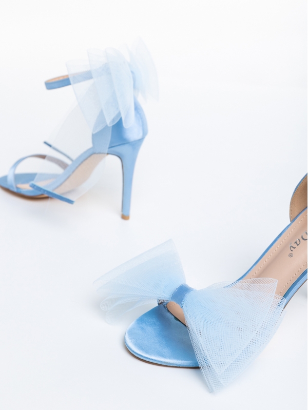 Sandale dama albastre din material textil Roisin, 6 - Kalapod.net