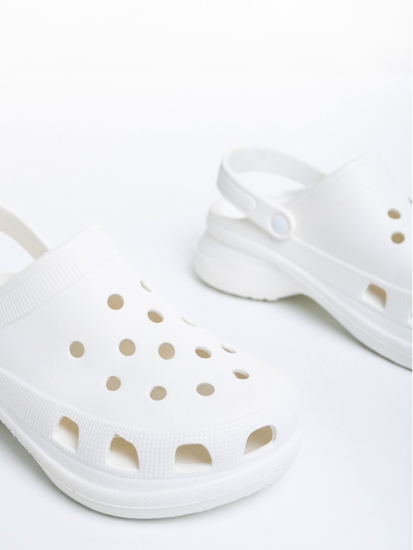 Papuci dama albi din material sintetic Edmonia, 6 - Kalapod.net