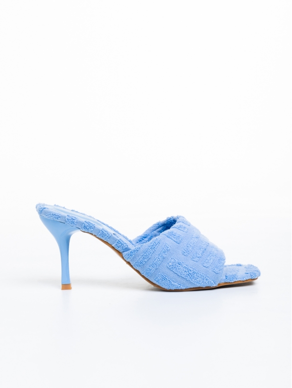 Papuci dama albastri din material textil Vreni, 5 - Kalapod.net