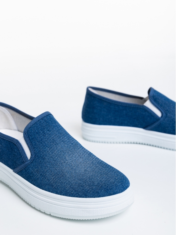 Pantofi sport dama albastri deschis din material textil Lorinda, 6 - Kalapod.net