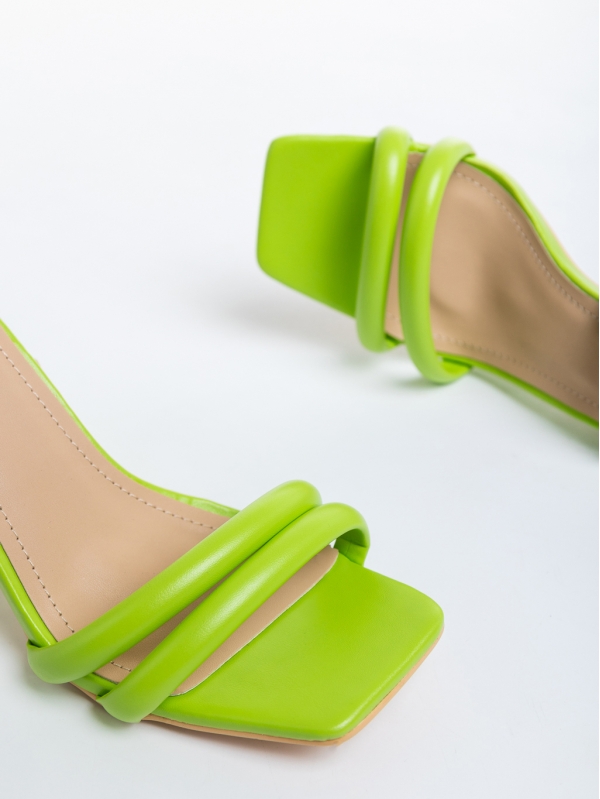 Sandale dama verde din piele ecologica Varinia, 6 - Kalapod.net