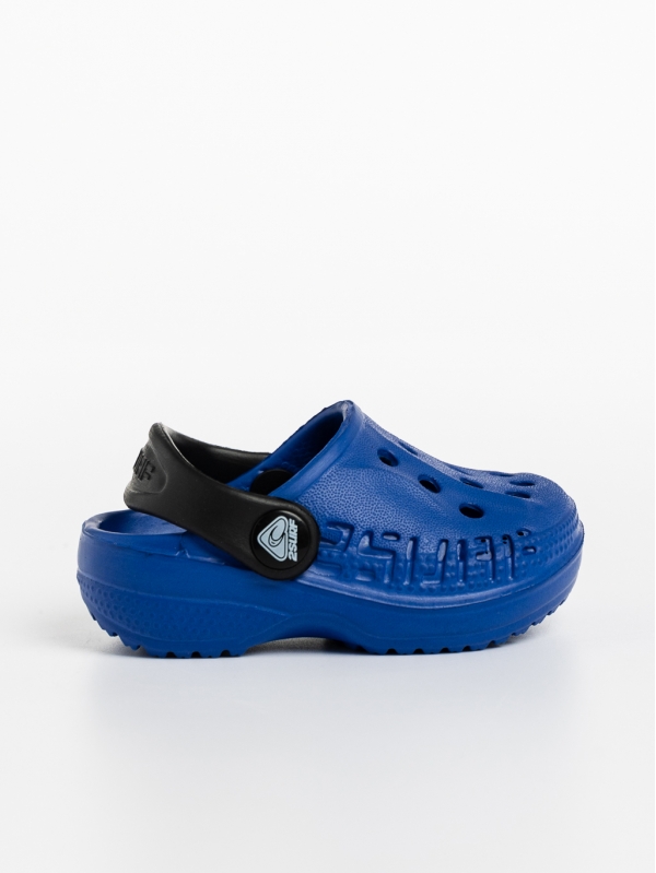 Papuci copii albastri cu negru din material sintetic Lexani, 2 - Kalapod.net