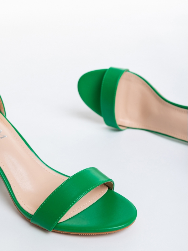 Sandale dama verzi din piele ecologica Capria, 6 - Kalapod.net