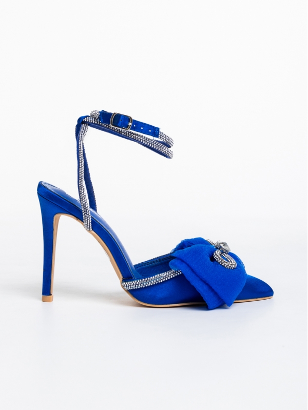 Pantofi dama albastri din material textil Samona, 5 - Kalapod.net