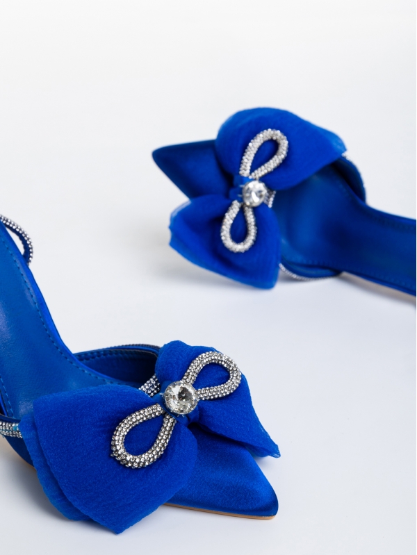 Pantofi dama albastri din material textil Samona, 6 - Kalapod.net