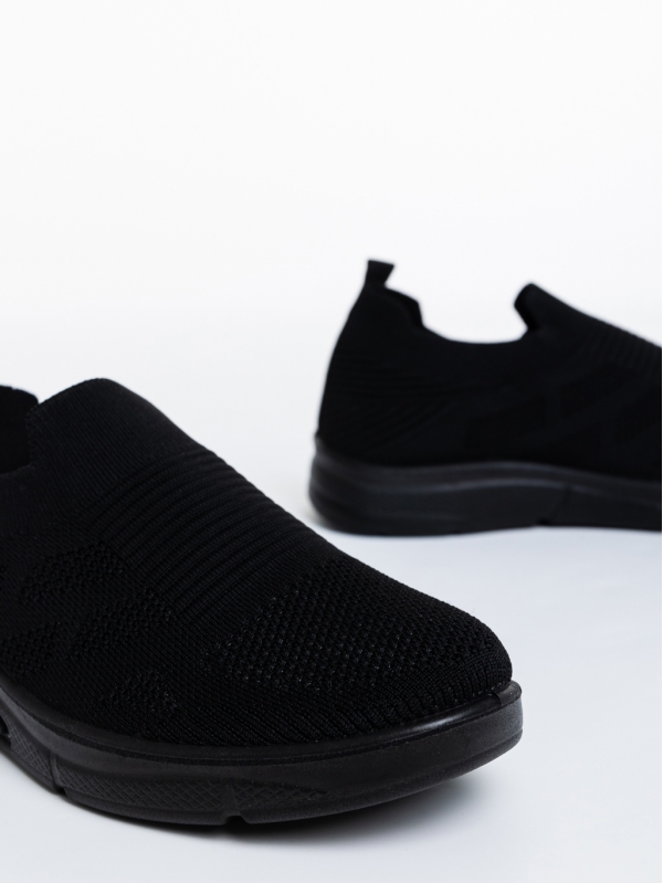 Pantofi sport barbati negri din material textil Eliseo, 4 - Kalapod.net