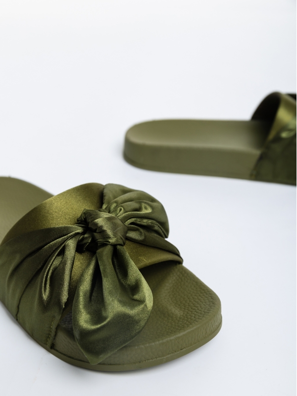 Papuci dama verzi din material textil Rogena, 6 - Kalapod.net