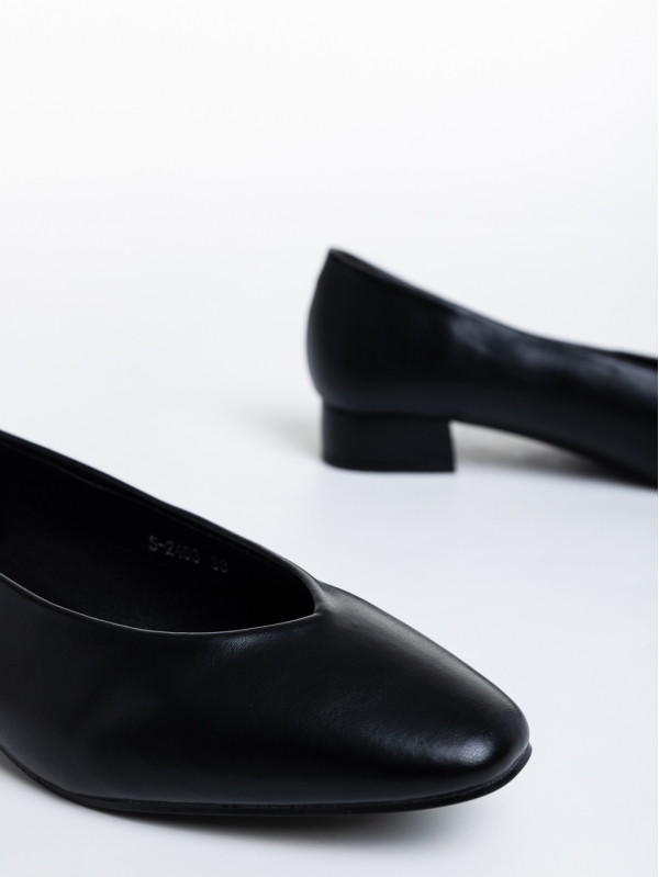 Pantofi dama negri cu toc din piele ecologica Parvina, 6 - Kalapod.net
