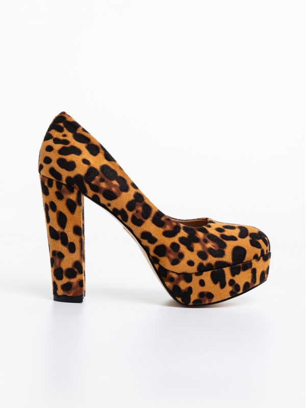 Pantofi dama leopard din material textil Delmara, 6 - Kalapod.net
