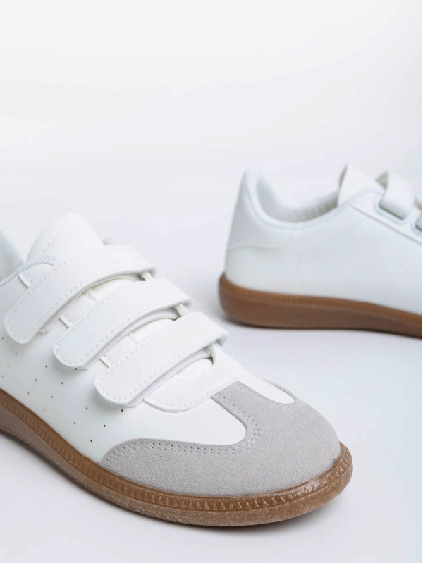 Pantofi sport dama albi din piele ecologica Raynor, 6 - Kalapod.net