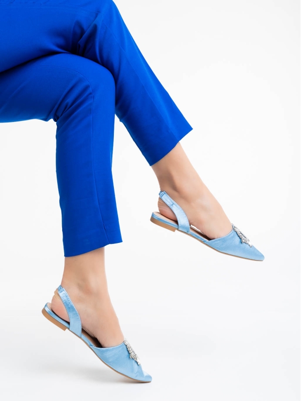 Pantofi dama albastri din material textil Jenita, 4 - Kalapod.net