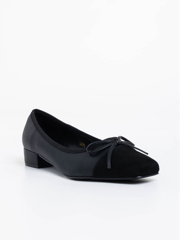 Pantofi dama negri cu toc din piele ecologica Shyann - Kalapod.net