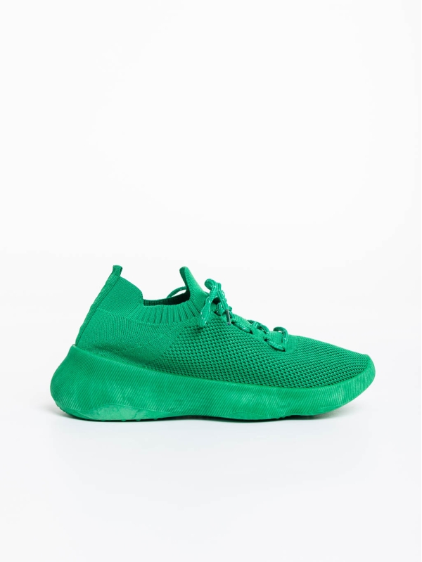 Pantofi sport dama verzi din material textil Ramila, 5 - Kalapod.net