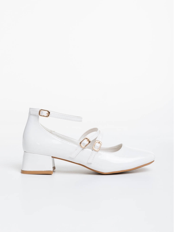 Pantofi dama albi din piele ecologic Reizy, 5 - Kalapod.net