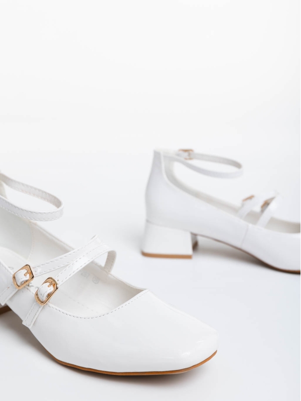 Pantofi dama albi din piele ecologic Reizy, 6 - Kalapod.net