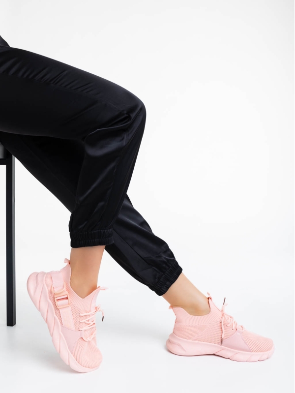 Pantofi sport dama roz din material textil Renie - Kalapod.net