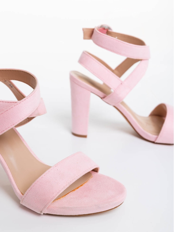 Sandale dama roz din material textil Orielle, 6 - Kalapod.net