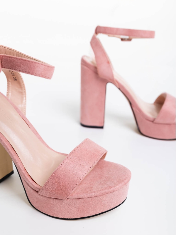 Sandale dama roz din material textil Tamaka, 6 - Kalapod.net