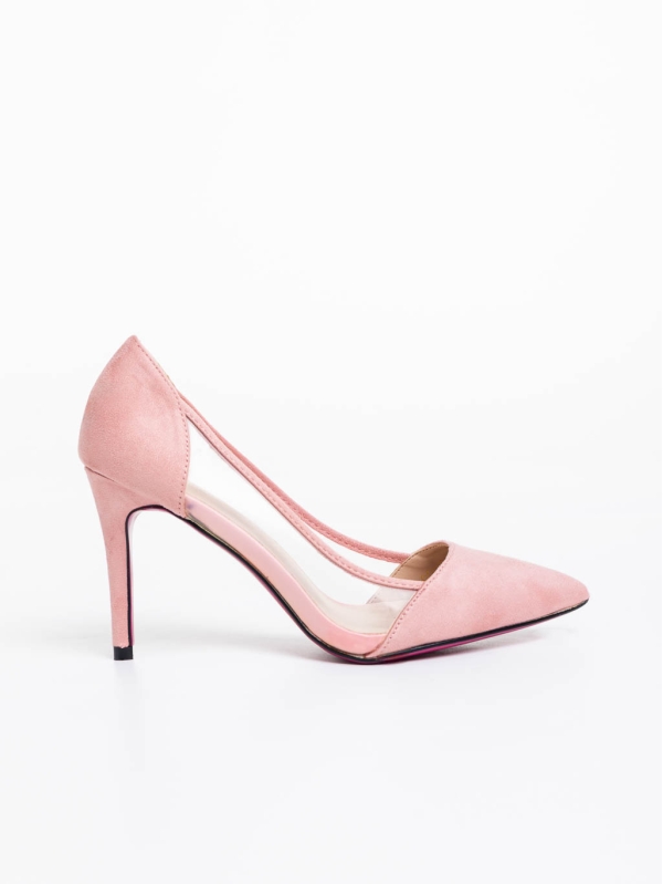 Pantofi dama roz din material textil Ambar, 5 - Kalapod.net
