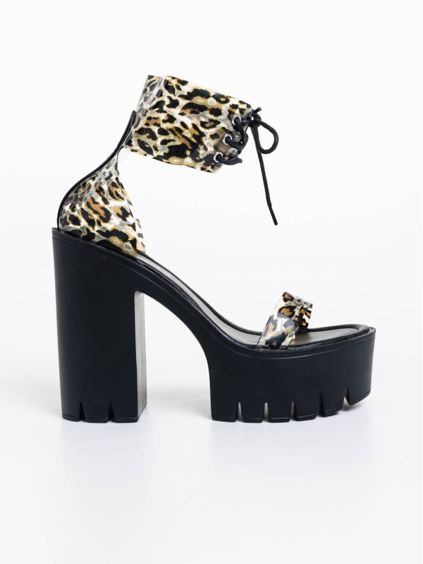 Sandale dama leopard din material sintetic Orzora, 5 - Kalapod.net