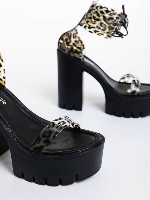 Sandale dama leopard din material sintetic Orzora, 6 - Kalapod.net