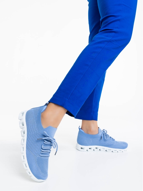 Pantofi sport dama albastri din material textil Romeesa, 3 - Kalapod.net