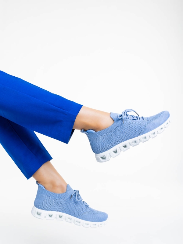 Pantofi sport dama albastri din material textil Romeesa - Kalapod.net