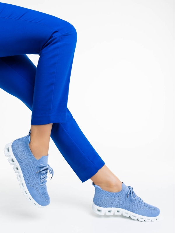 Pantofi sport dama albastri din material textil Romeesa, 4 - Kalapod.net