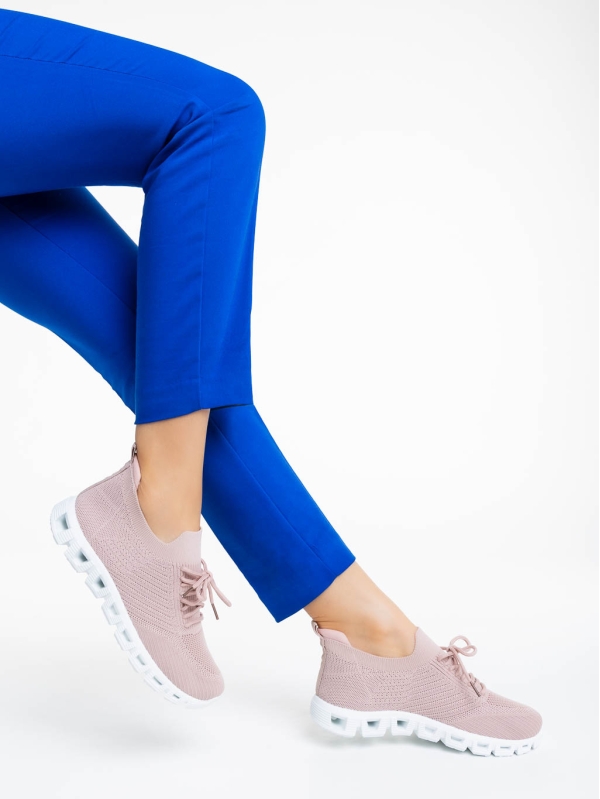Pantofi sport dama roz din material textil Romeesa - Kalapod.net