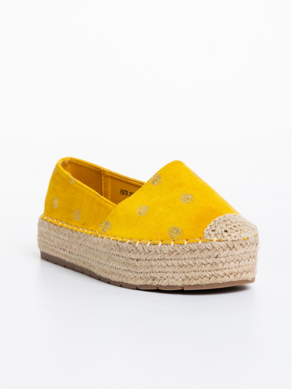 Espadrile dama galbene din material textil Oana, 2 - Kalapod.net