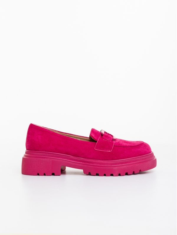 Mocasini dama fucsia din material textil Festiva, 5 - Kalapod.net