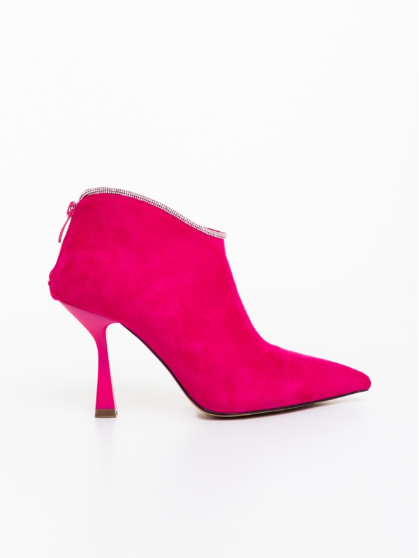 Botine dama fucsia  din material textil Marida, 5 - Kalapod.net