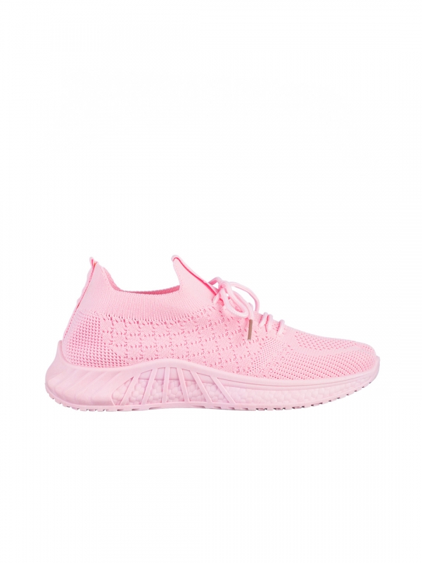 Pantofi sport dama roz inchis din material textil Kassidy, 6 - Kalapod.net