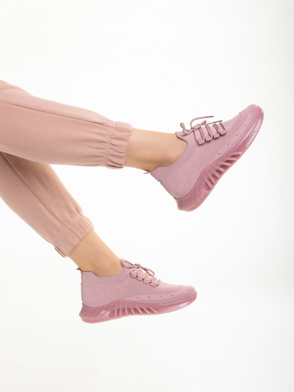 Pantofi sport dama roz din material textil Nevenca, 5 - Kalapod.net